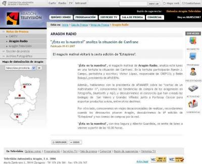 ARAGÓN RADIO retiró el 9 de marzo una tertulia en ¡Esta es la nuestra! sobre la Estación de Canfranc en que se anunciaba la participación de Belén Boloqui
