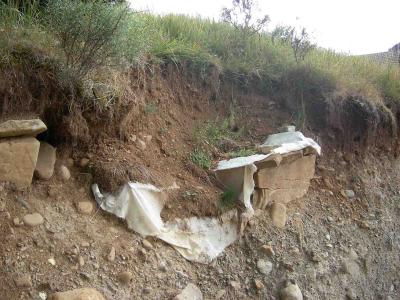 APUDEPA denuncia graves daños en la necrópolis medieval de San Grimén, en Hecho