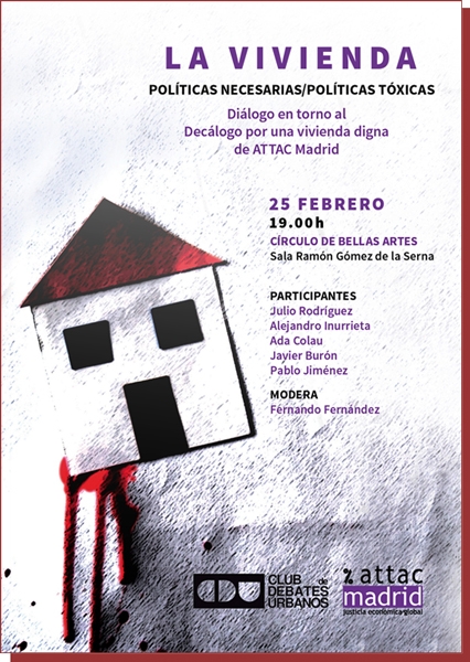 Presentación de un "Decálogo por una vivienda digna". Campaña vivienda Attac-Madrid